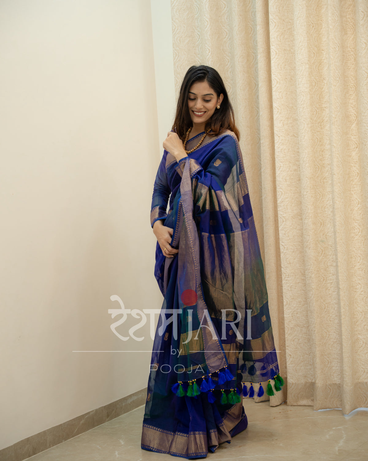 MS002 Lotus butta Maheshwari Saree!
