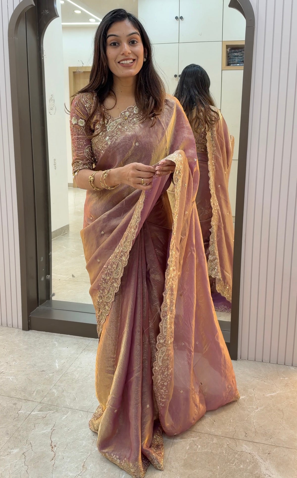 DS01 Designer Fandy Silk Saree