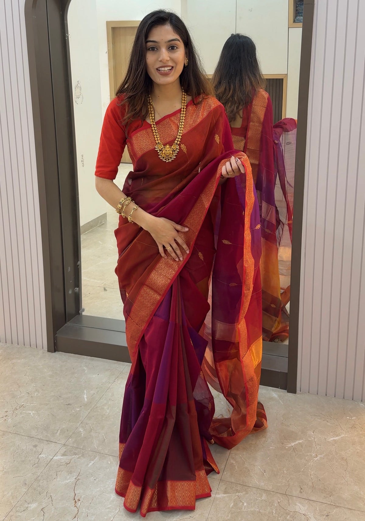 MS003 Gajlaxmi Maheshwari Saree