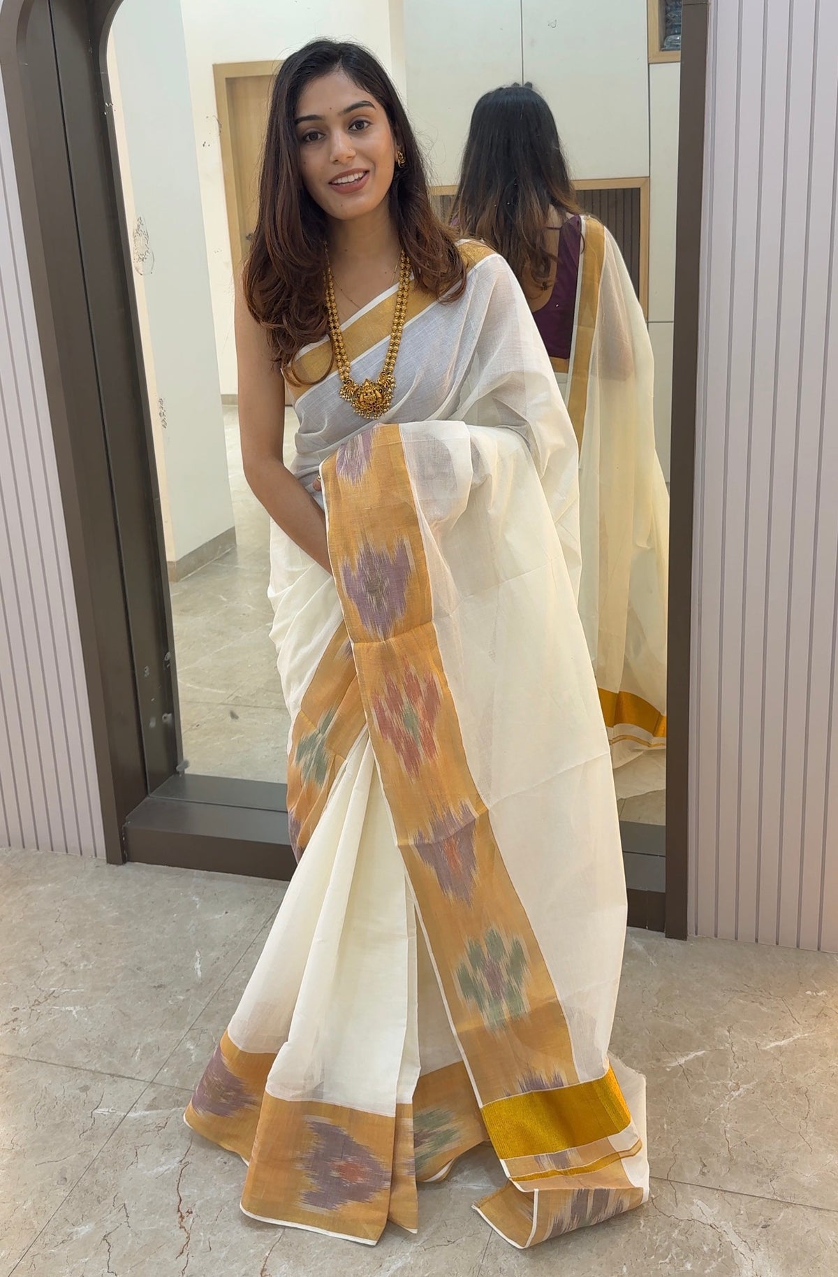 KC001 Kerala cotton Saree
