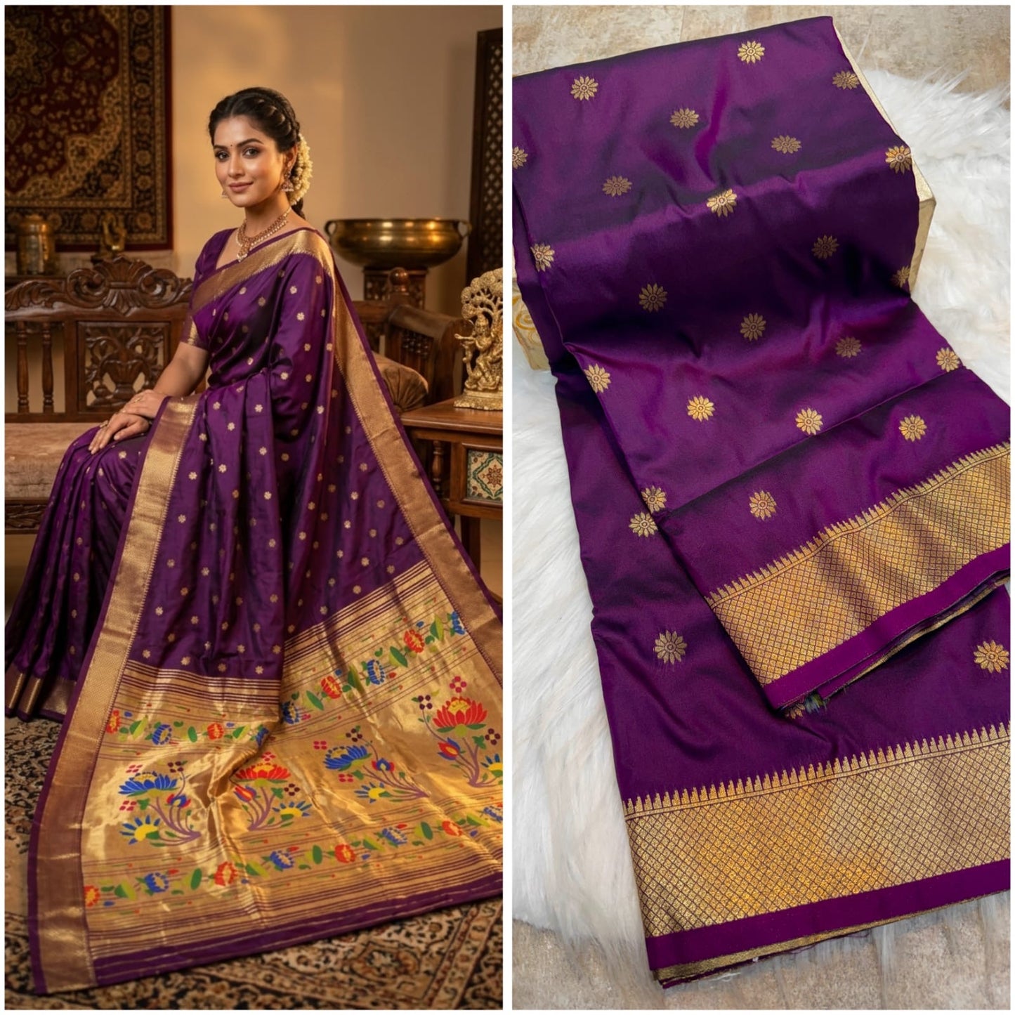 LT001 Lotus Pallu Paithani!