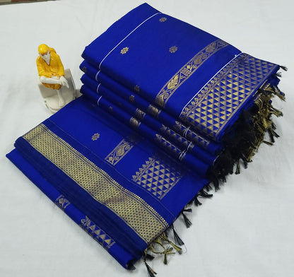PG001 Pure Cotton Gadwal Saree!