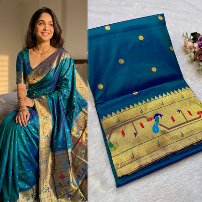 BK001  Brocade Mor Popat Paithani!