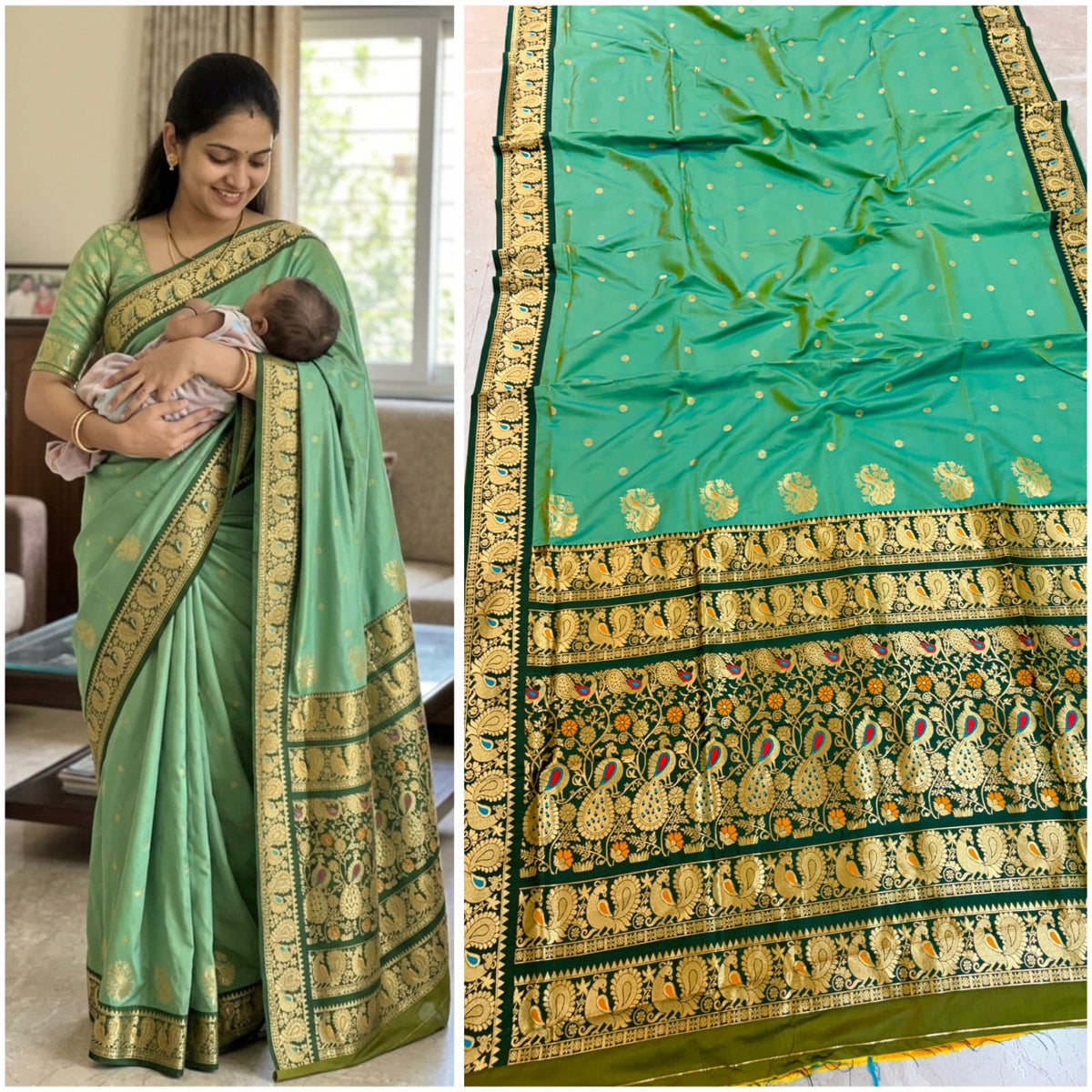 RP001 Soft Silk Peshwai Paithani!
