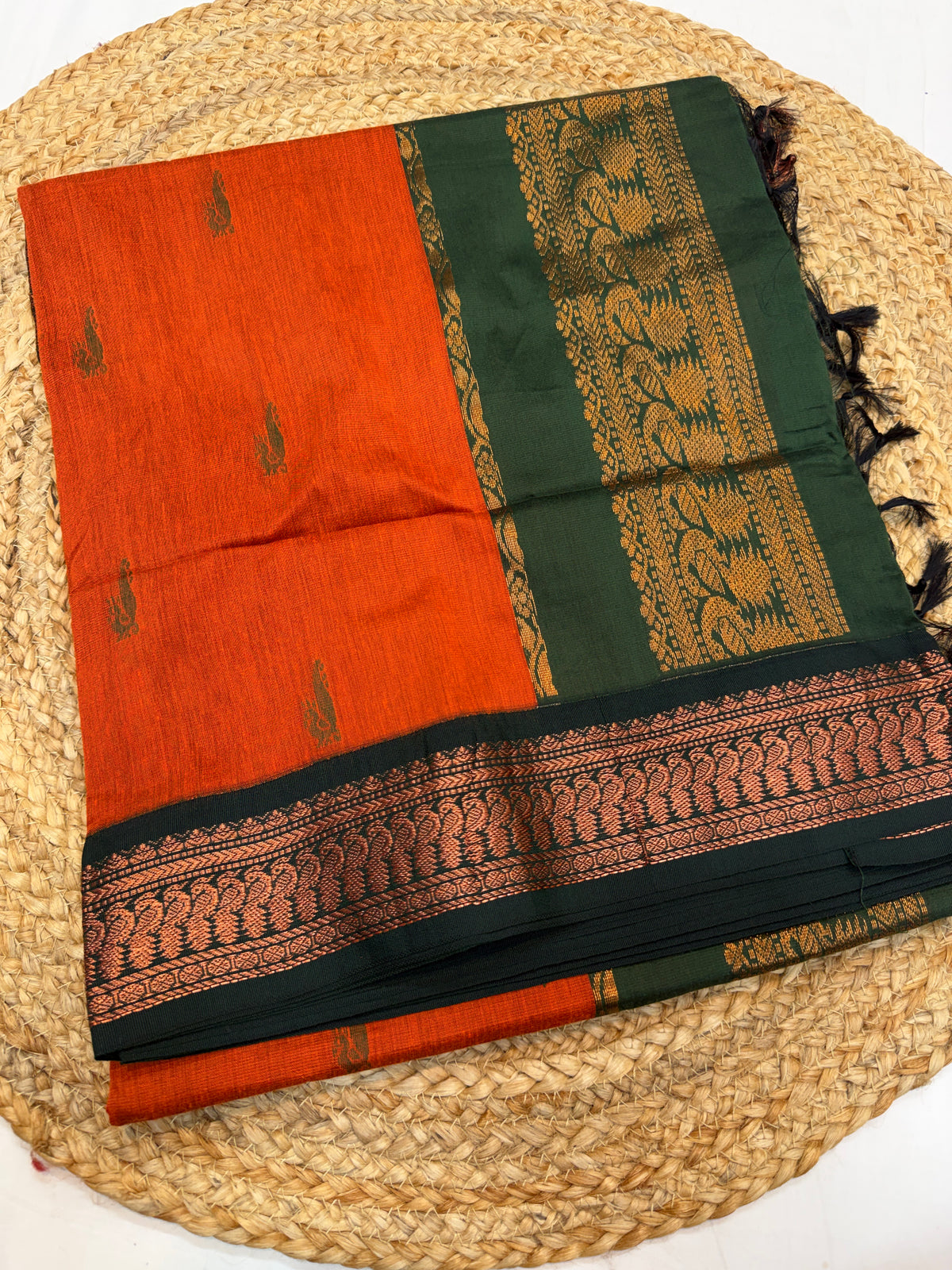 PG002 Pure cotton Gadwal Saree