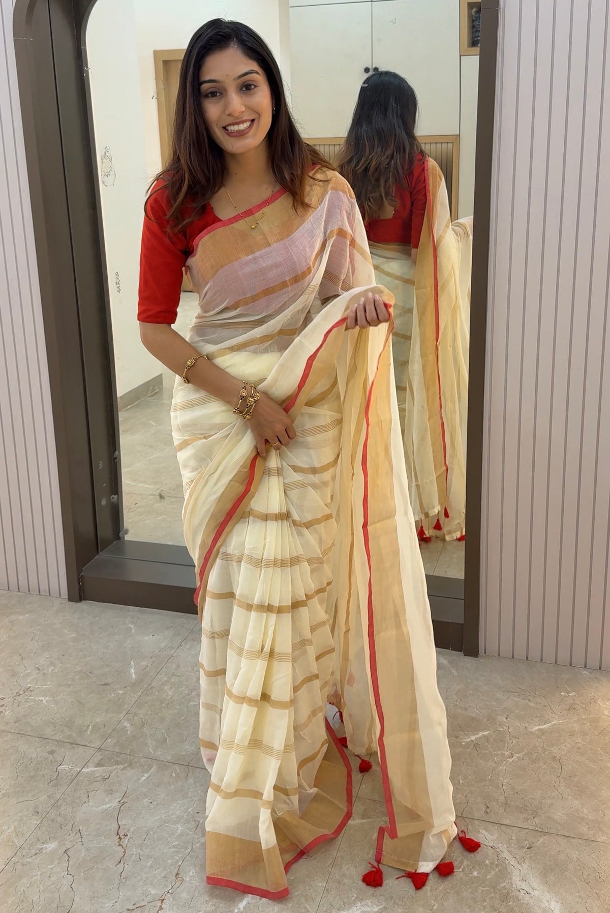 ML004 DURGA MUL COTTON SAREE