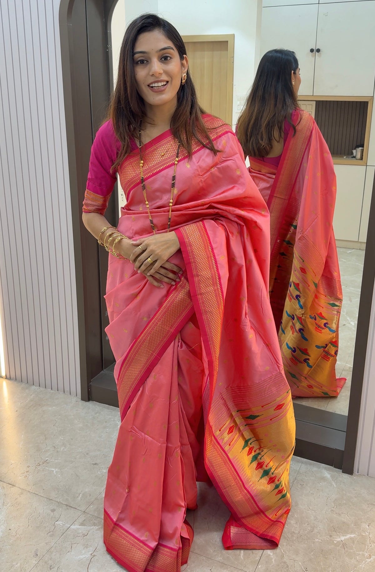 DB001 Double Pallu Paithani!