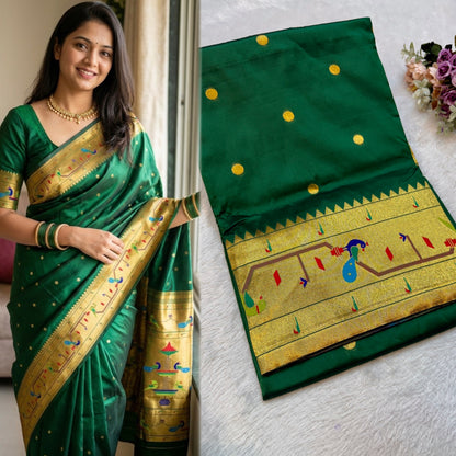 BK001  Brocade Mor Popat Paithani!