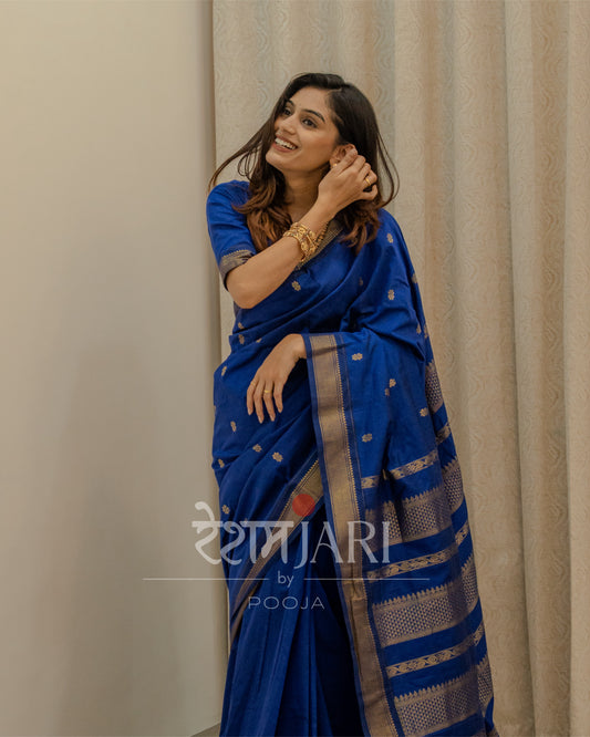 PG001 Pure Cotton Gadwal Saree!