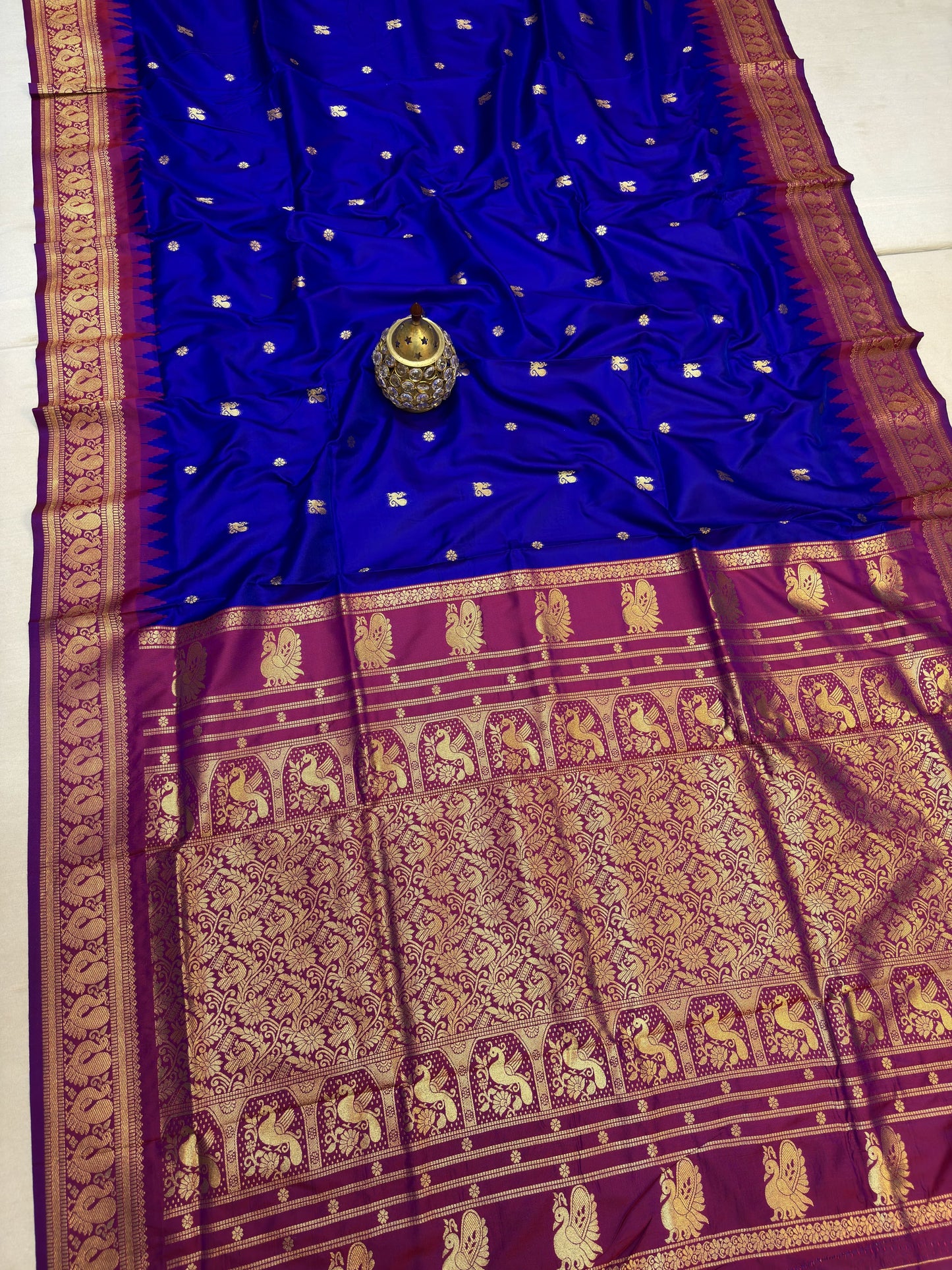 GP001 Peacock Gadwal Paithani!