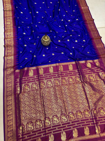 GP001 Peacock Gadwal Paithani!