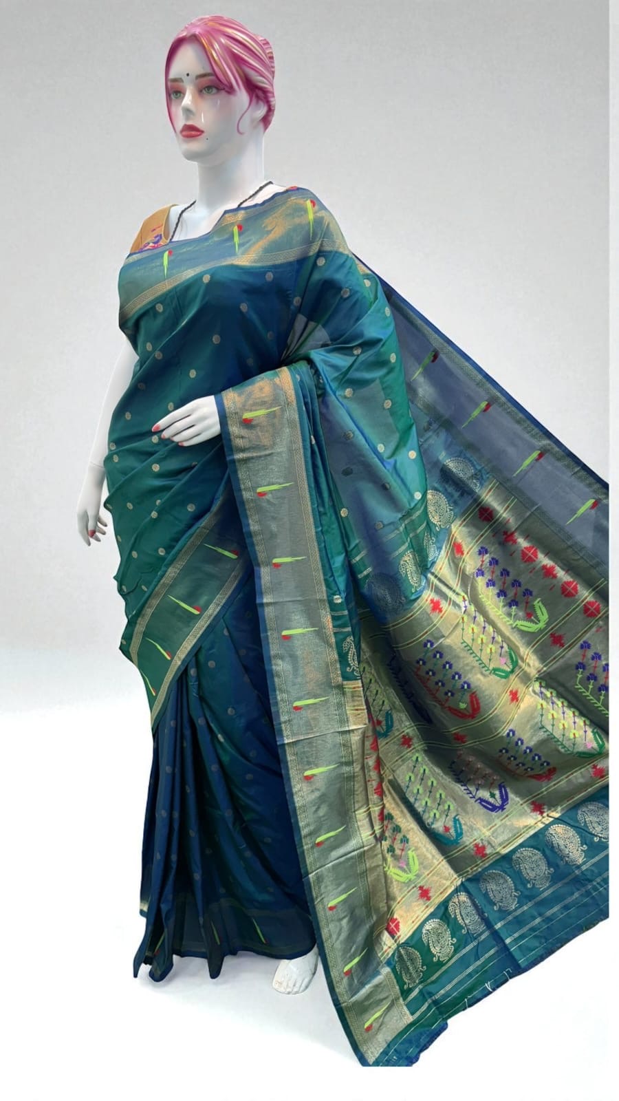 SMP01 Single Muniya Paithani