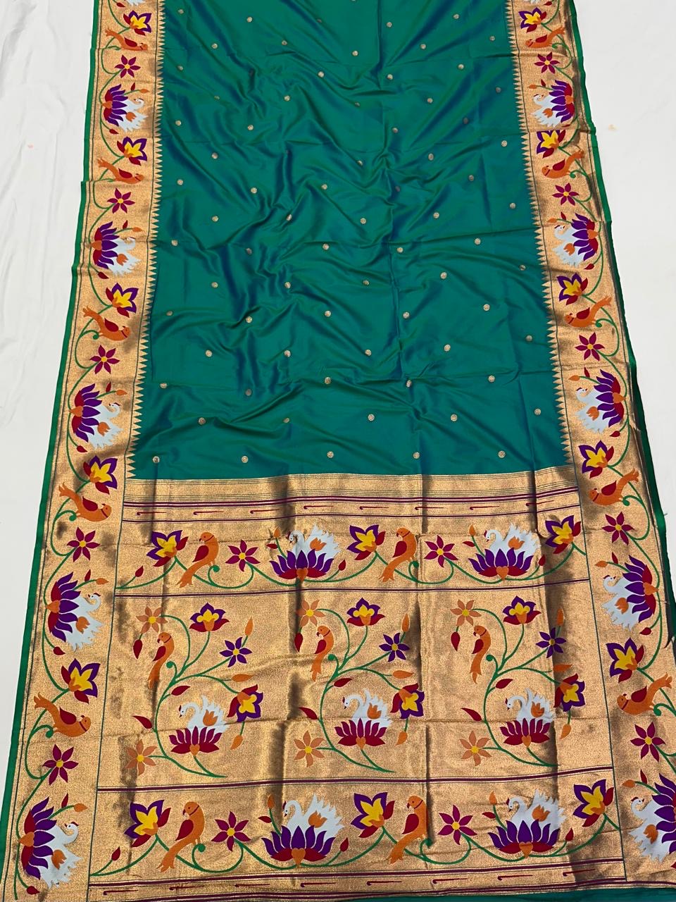 SWN01 SWAN BROCADE PAITHANI