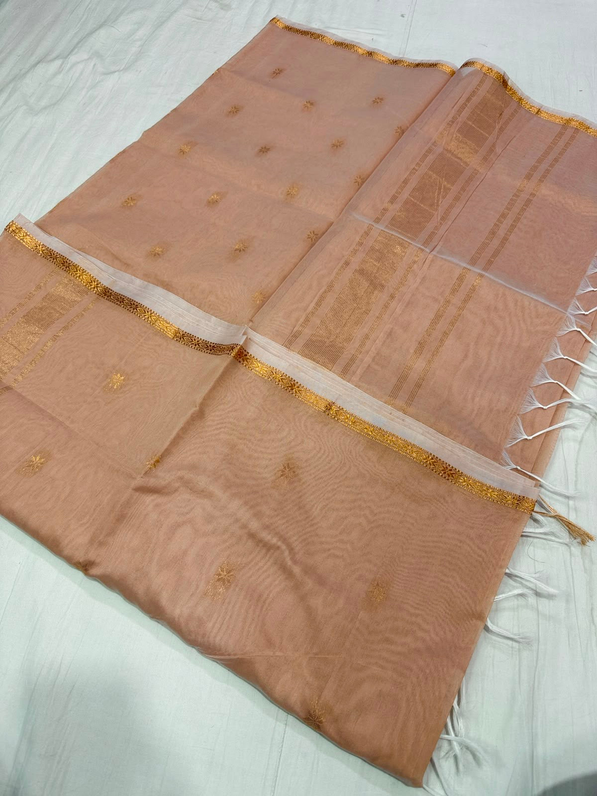 CM001 Cotton Maheshwari Saree!