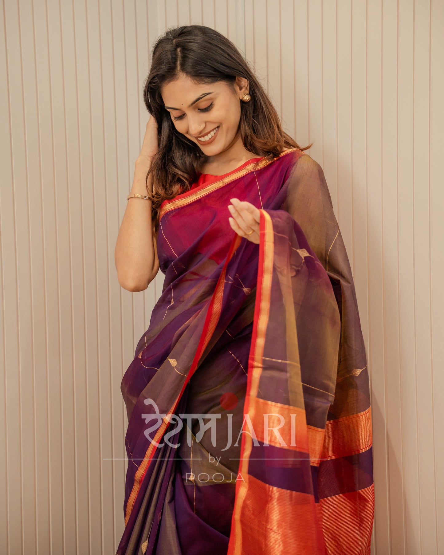 MS001 Handloom Maheshwari Saree!