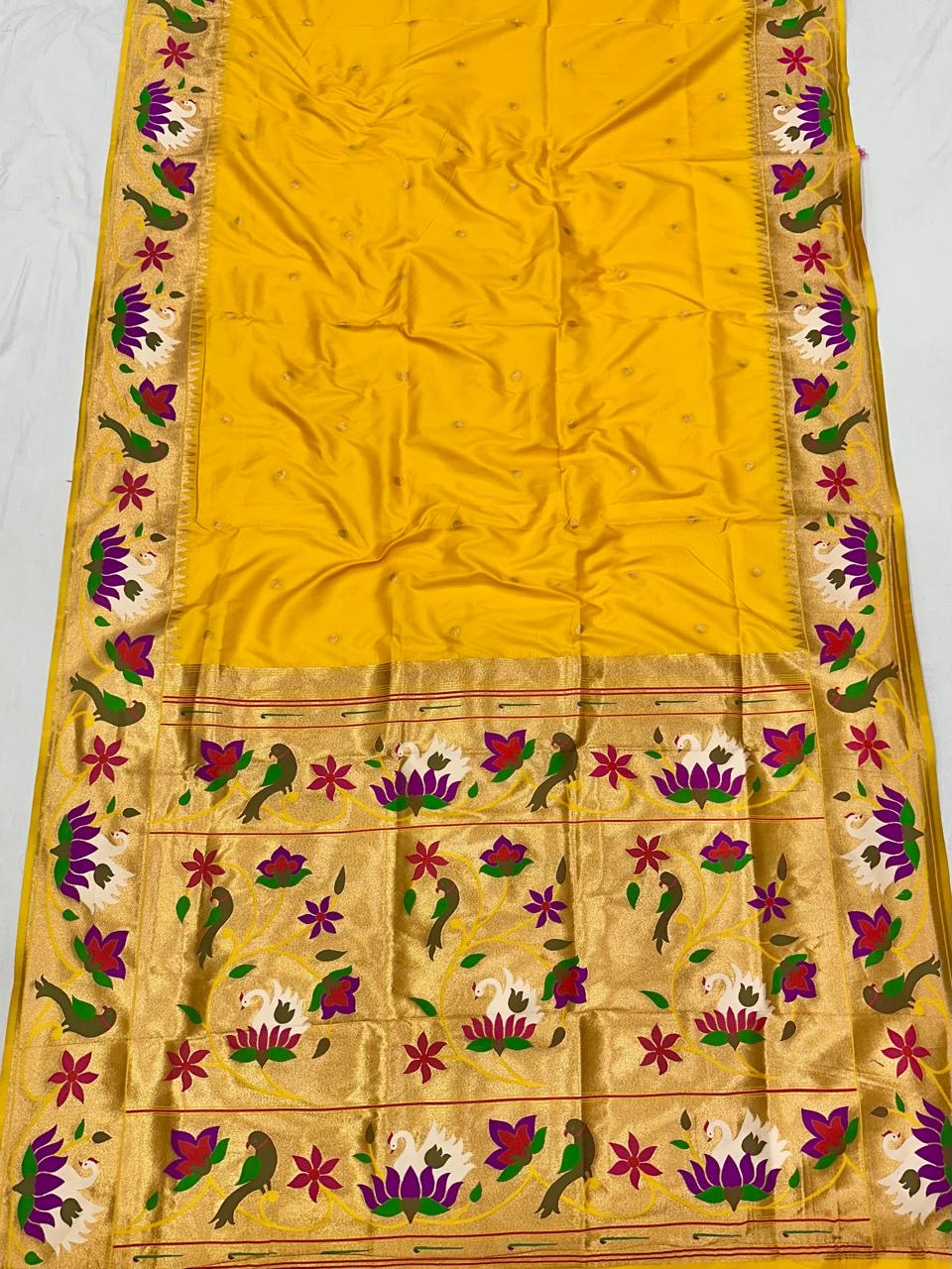 SWN01 SWAN BROCADE PAITHANI