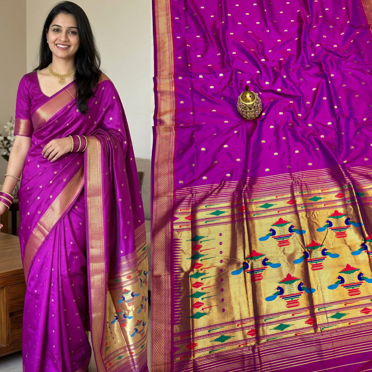 DB001 Double Pallu Paithani!