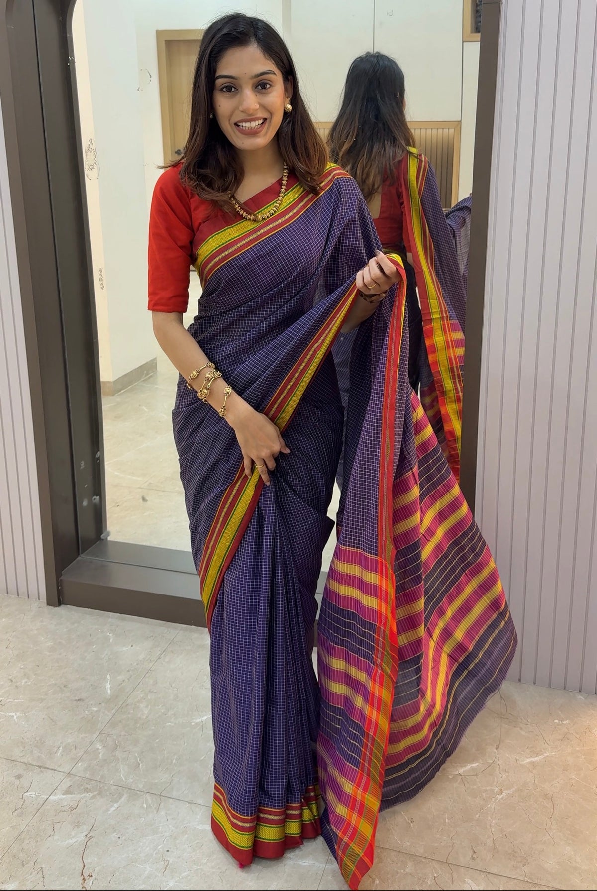 CNP01 Chex Narayanpet Saree