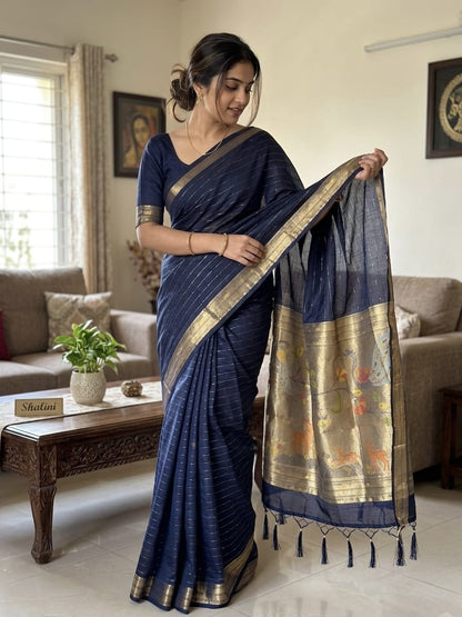 JM001 Pure Cotton Jamdani Saree!
