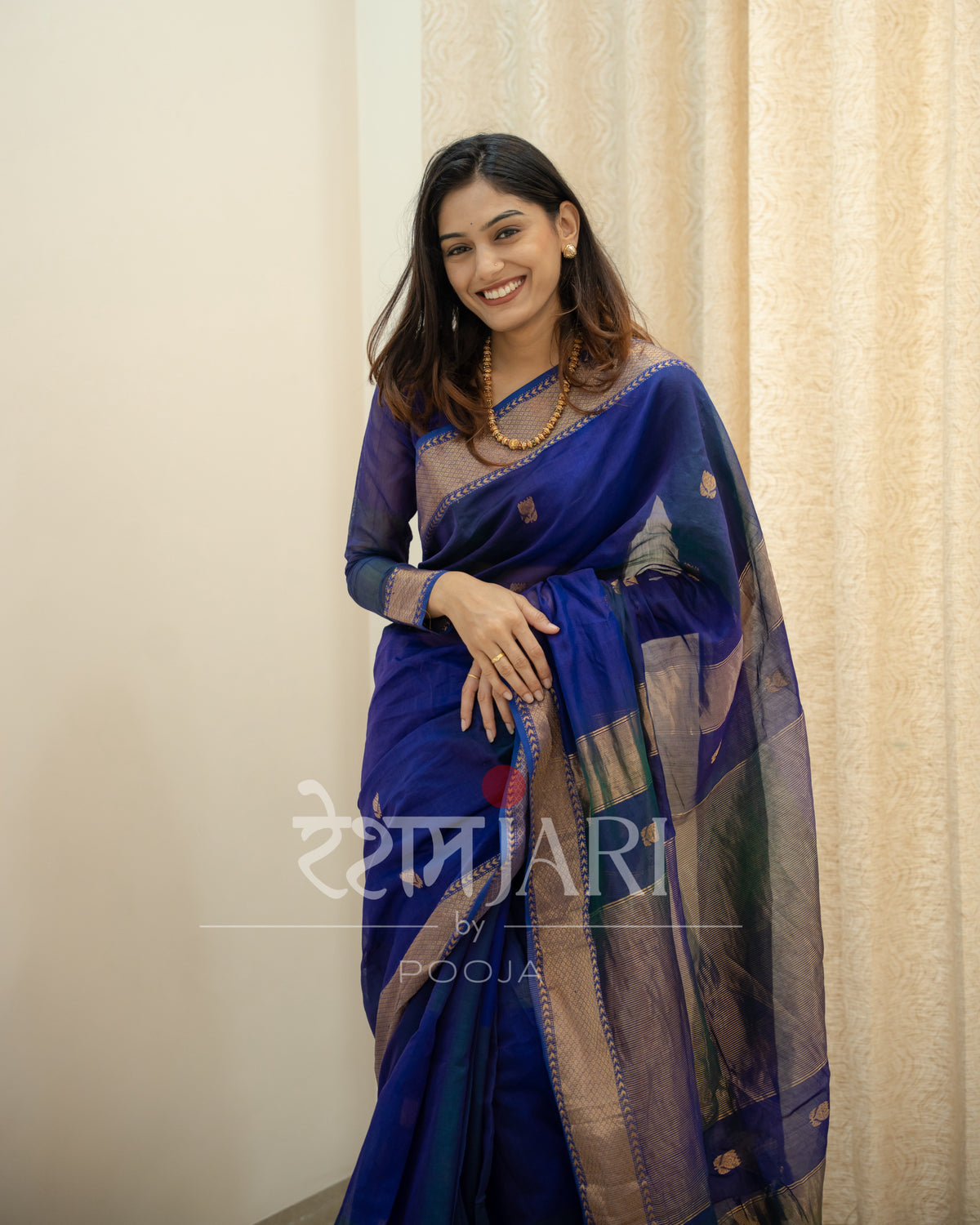 MS002 Lotus butta Maheshwari Saree!