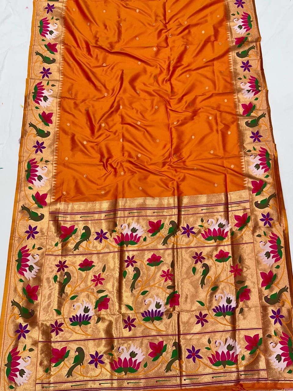 SWN01 SWAN BROCADE PAITHANI