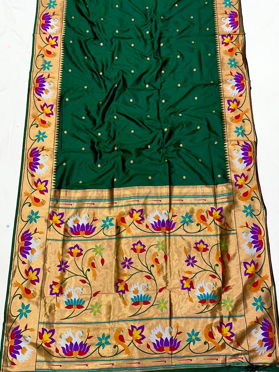 SWN01 SWAN BROCADE PAITHANI