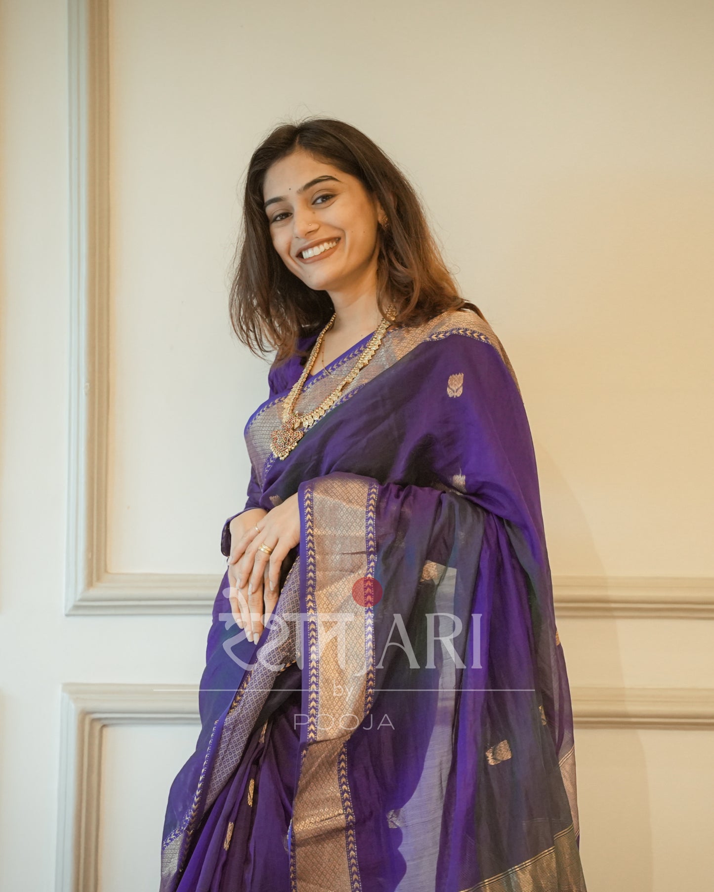 MS002 Lotus butta Maheshwari Saree!