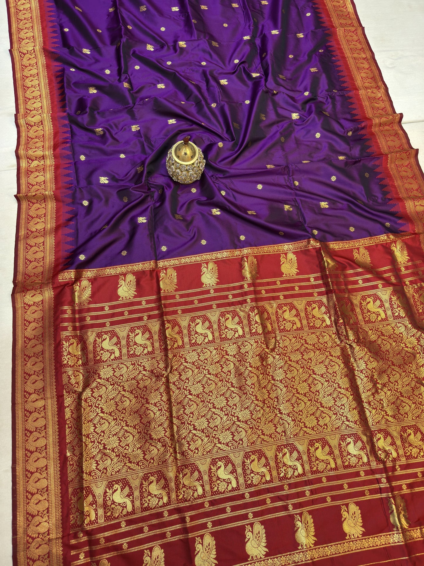 GP001 Peacock Gadwal Paithani!