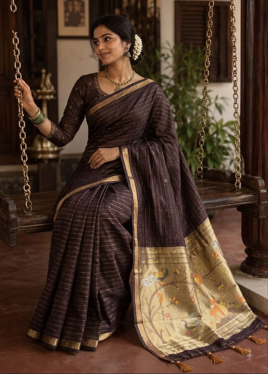 JM001 Pure Cotton Jamdani Saree!