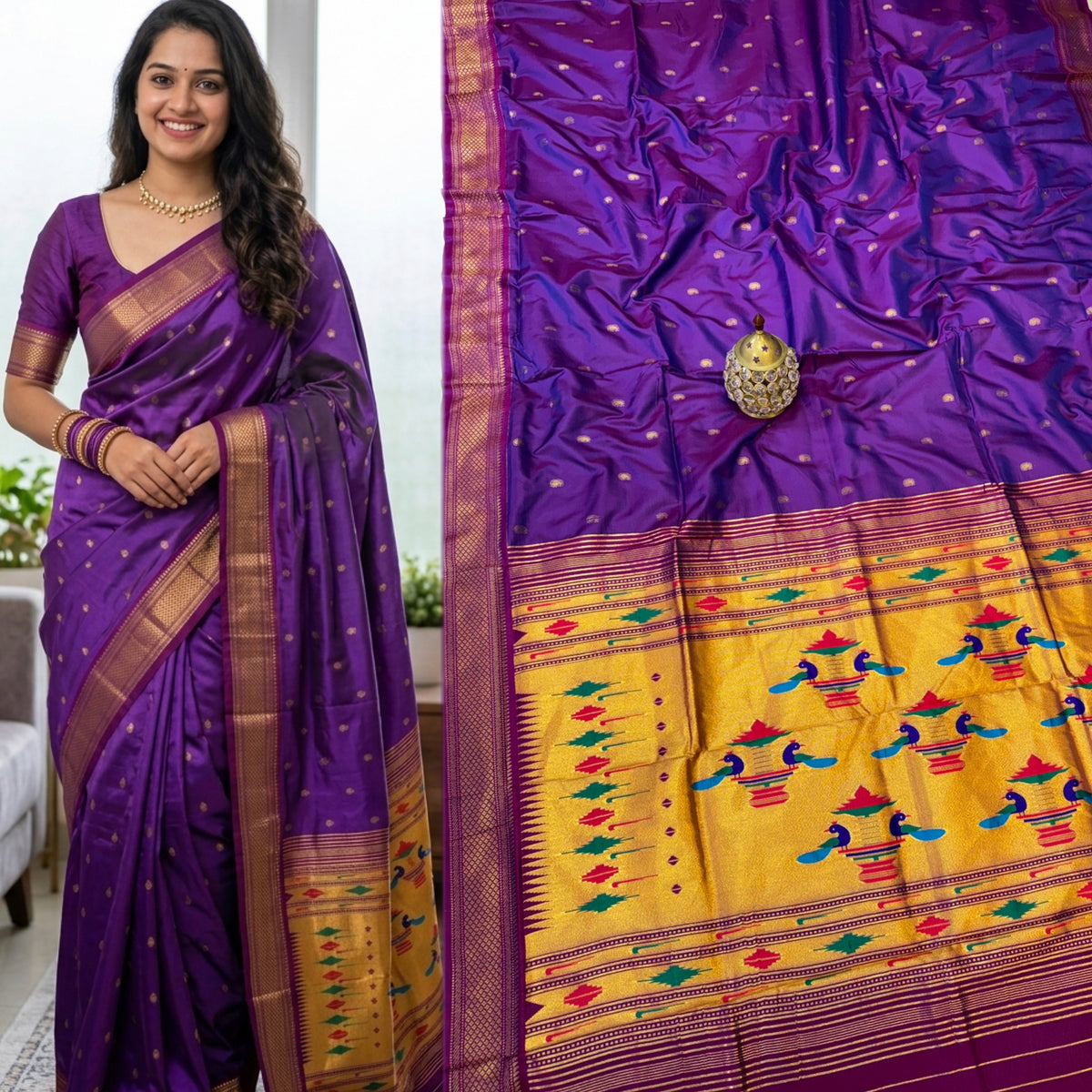 DB001 Double Pallu Paithani!