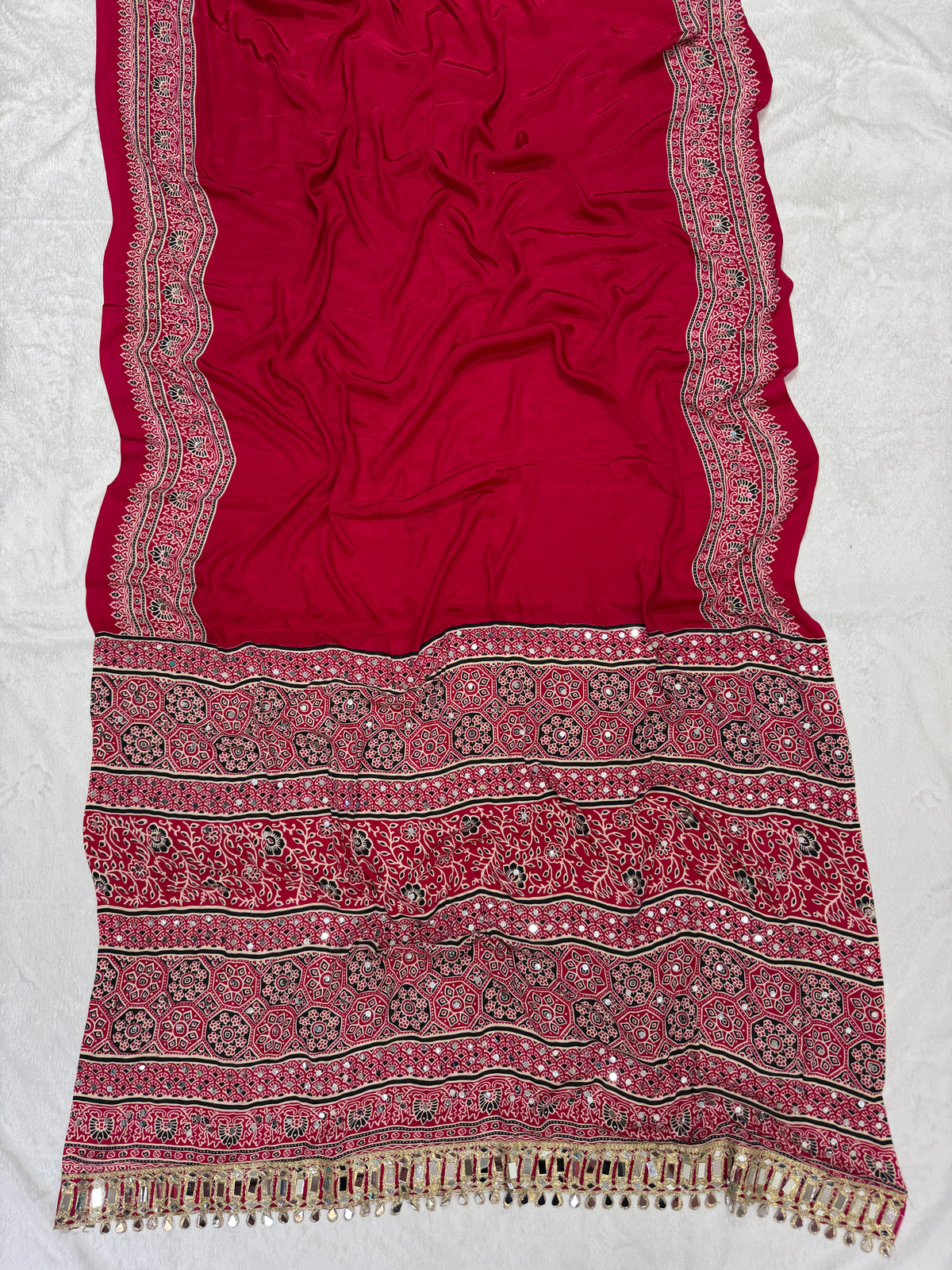 MW01 Ajarakh Print saree