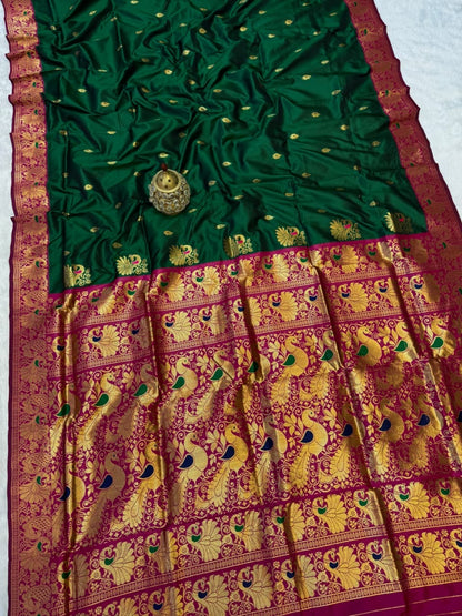 PS003 Peshwai Dagina Paithani!