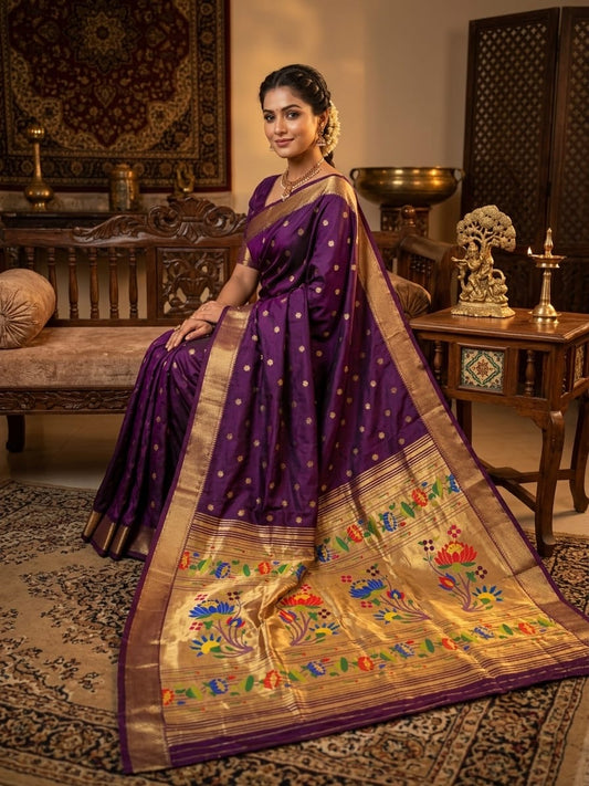 LT001 Lotus Pallu Paithani!