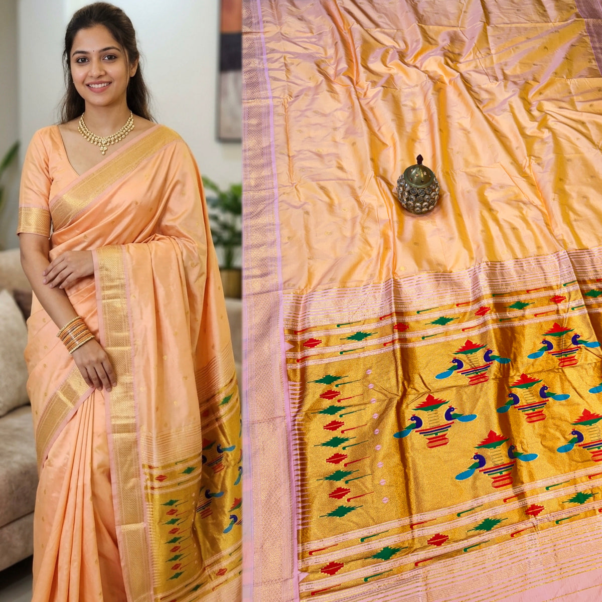 DB001 Double Pallu Paithani!