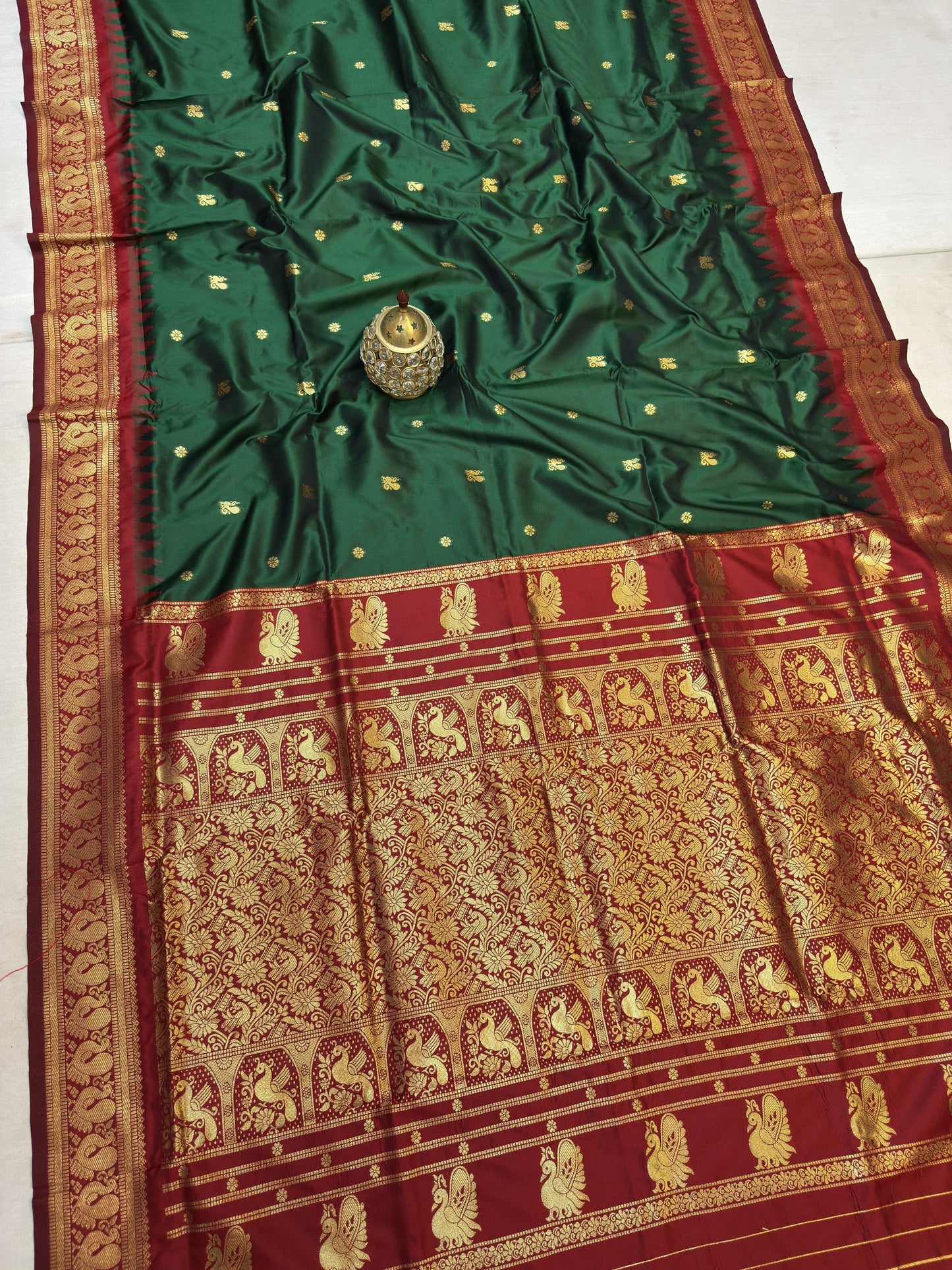 GP001 Peacock Gadwal Paithani!