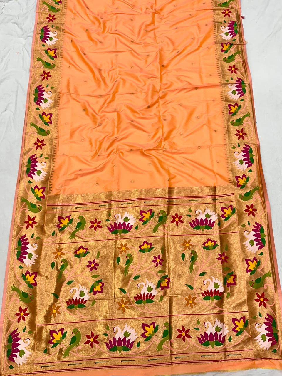 SWN01 SWAN BROCADE PAITHANI