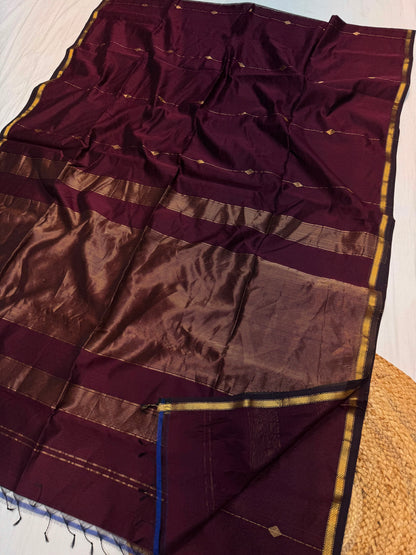 MS001 Handloom Maheshwari Saree!