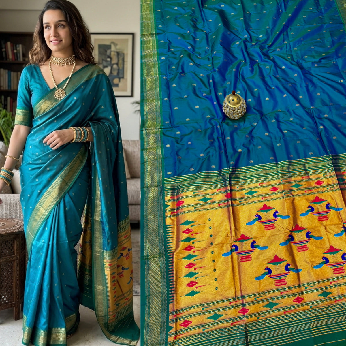 DB001 Double Pallu Paithani!