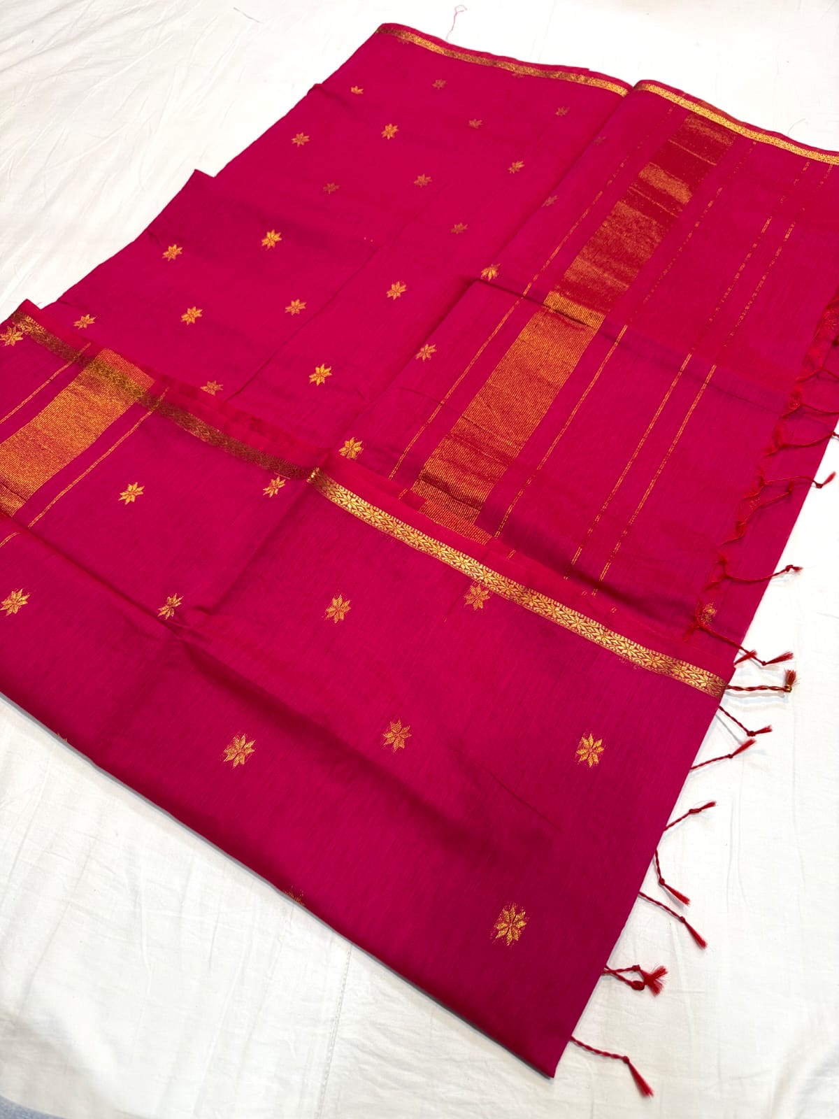 CM001 Cotton Maheshwari Saree!