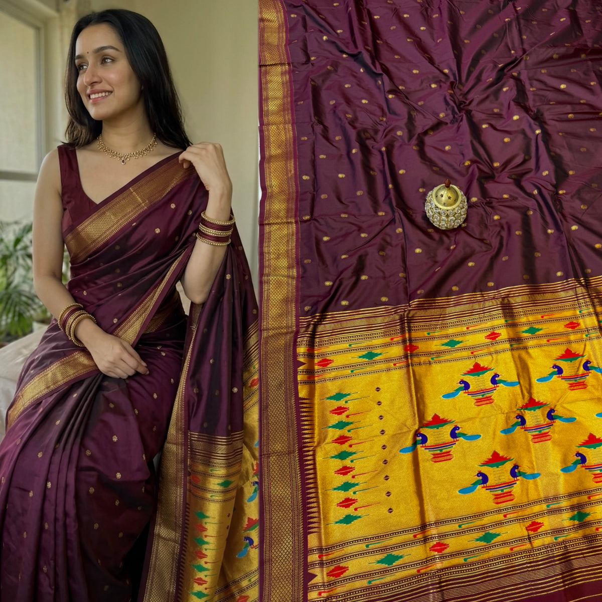 DB001 Double Pallu Paithani!