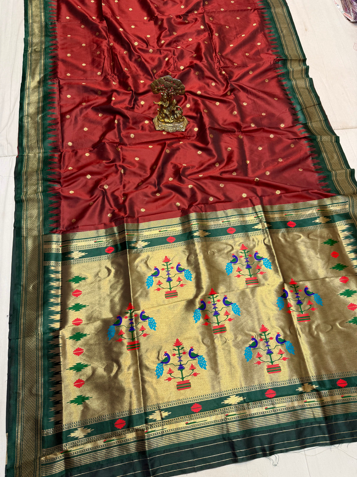 IP007 Irkal Paithani Saree