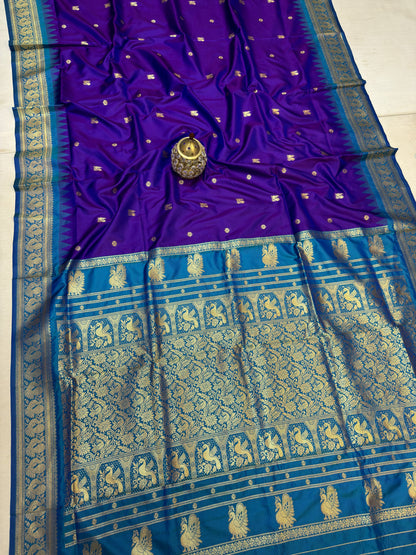 GP001 Peacock Gadwal Paithani!