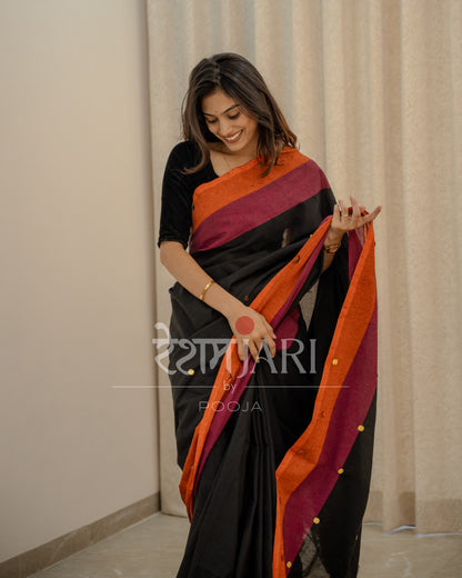LT001 Linen Cotton Saree!