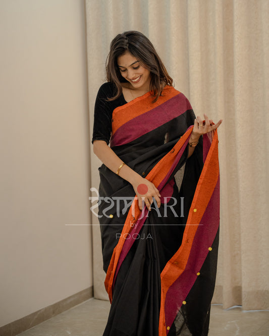 LT001 Linen Cotton Saree!