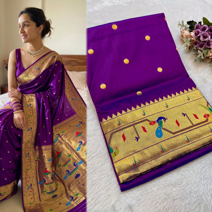 BK001  Brocade Mor Popat Paithani!