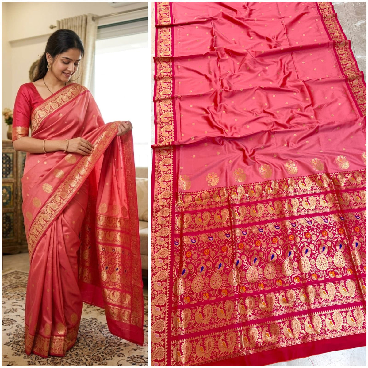 RP001 Soft Silk Peshwai Paithani!