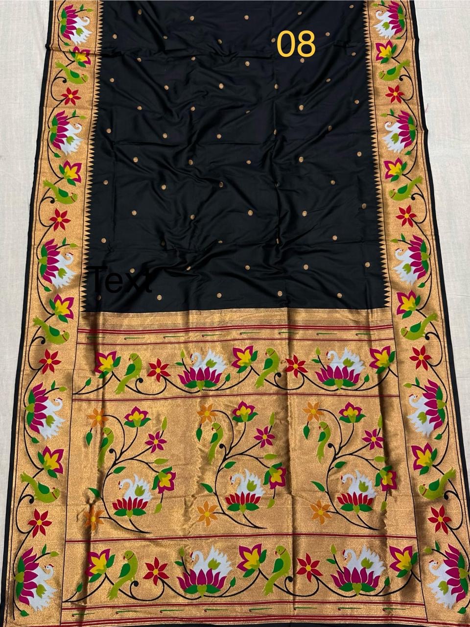 SWN01 SWAN BROCADE PAITHANI