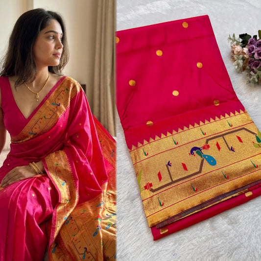 BK001  Brocade Mor Popat Paithani!