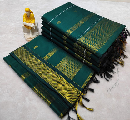 PG001 Pure Cotton Gadwal Saree!