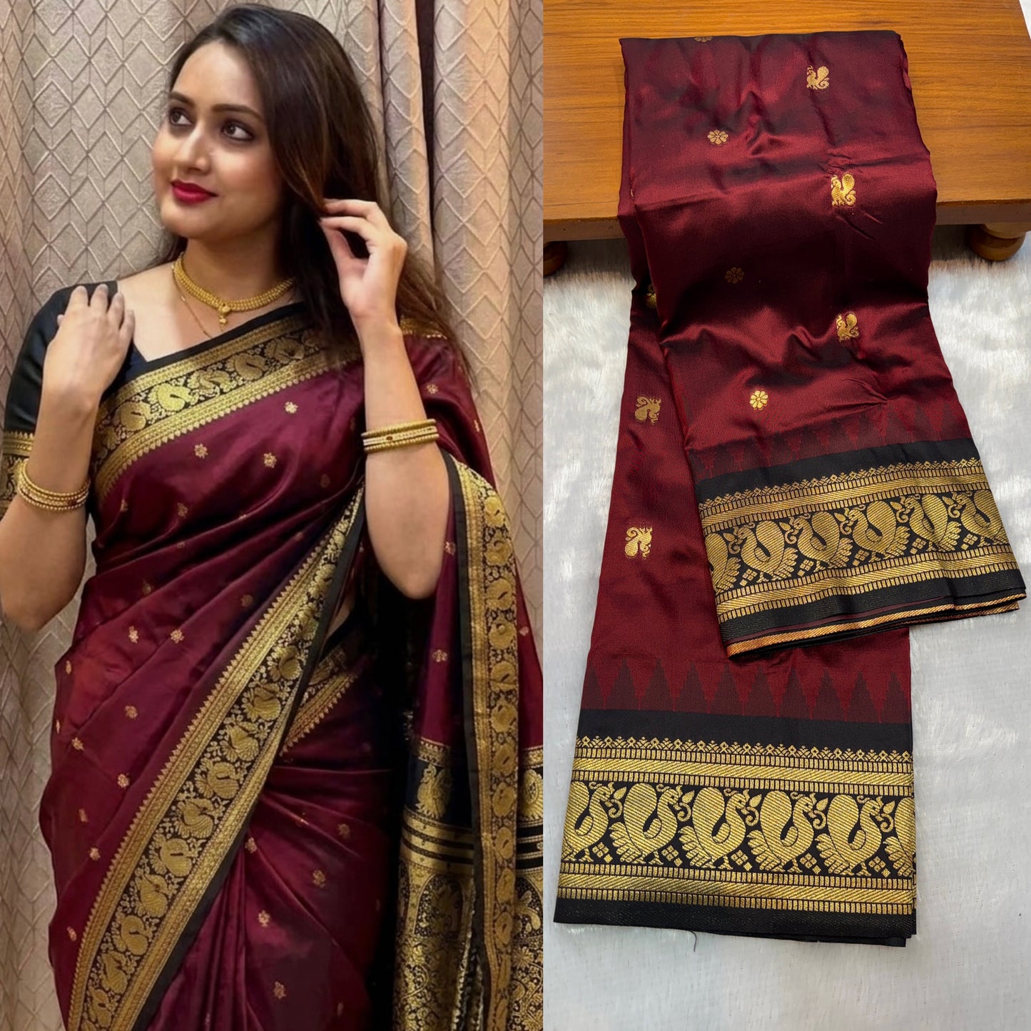 GP001 Peacock Gadwal Paithani!